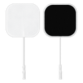 Two square ValuTrode electrodes, one shows the back and the other one the front of the pad.