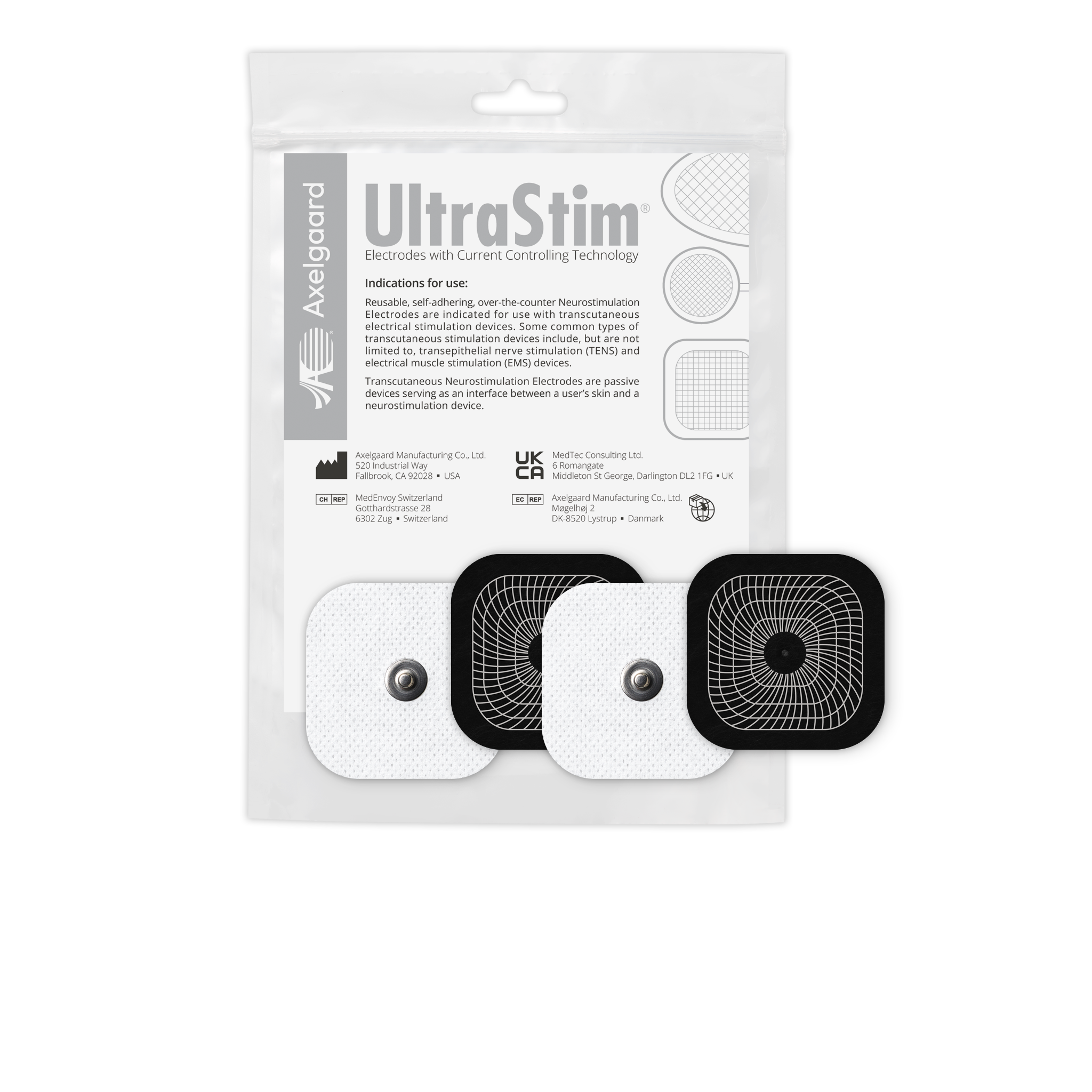 UltraStim® Snap Electrodes (Square)